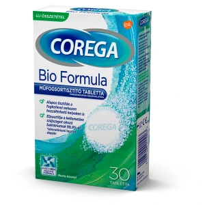 Corega Tabs Bio Formula műfogsortisztító tabletta