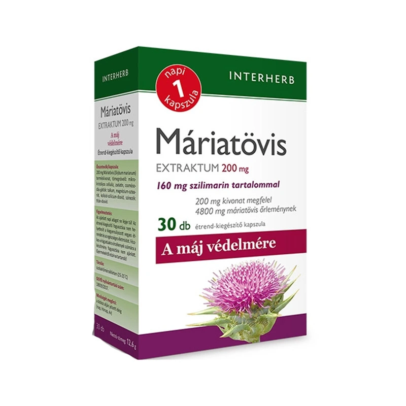 Interherb Máriatövis Extraktum kapszula