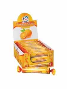1x1 Vitamin C-vitamin narancsos szőlőcukor rágótabletta