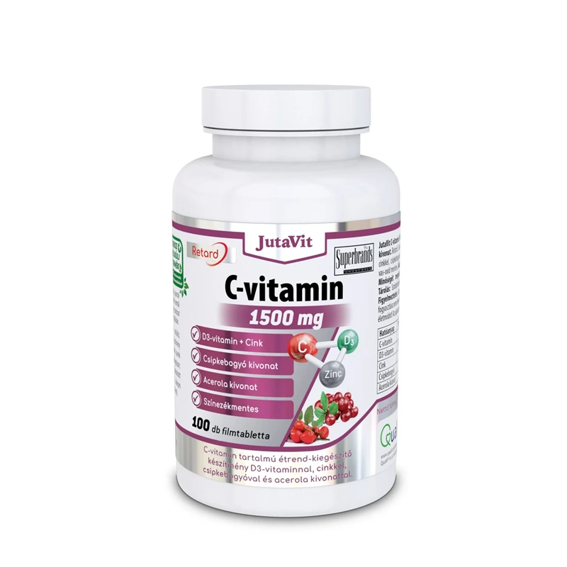 JutaVit C-vitamin 1500mg Csipkebogyó+Acerola+D3 filmtabletta