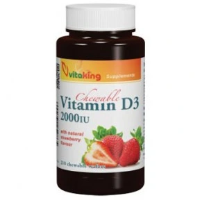 Vitaking D3-vitamin epres rágótabletta