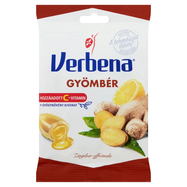 Verbena gyömbér keménycukorka C-vitaminnal