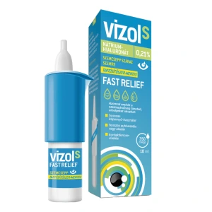 Vizol S 0,21% old szemcsepp száraz szemre