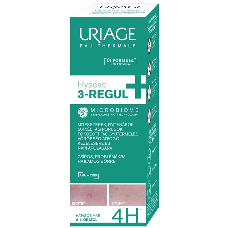 Uriage HYSÉAC 3-REGUL+ Krém mitesszerekre és pattanásokra