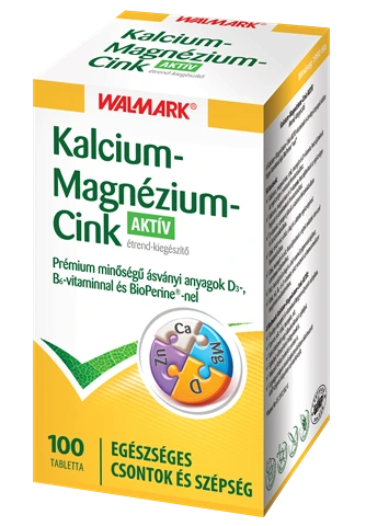 Walmark Kalcium + Magnézium + Cink Aktív tabletta