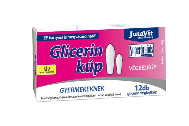 Jutavit Glicerin végbélkúp 1500mg Gyermekeknek