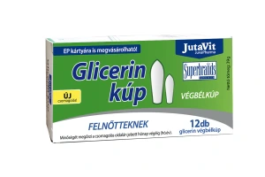Jutavit Glicerin végbélkúp 2500mg Felnőtteknek
