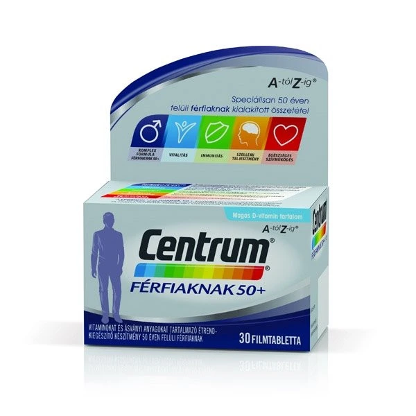 Centrum Férfiaknak A-Z 50+ filmtabletta
